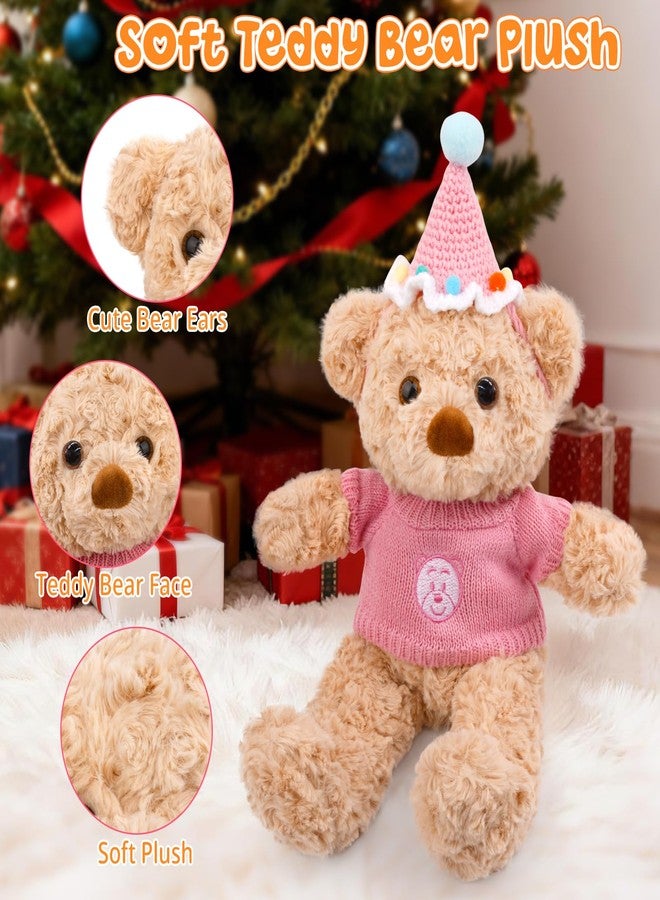 JIZWPOOM 10 Pcs Bear Clothes Outfit, Bear Stuffed Animal Toy Plush with Clothing Sweater Cute Bag, Fit 14-18 Inches Bears Stuffed Clothes Dolls Stuffed Toys Birthday Gift for Kids Girls Boys - Image 3